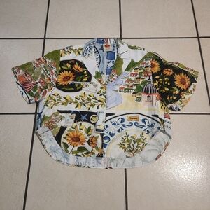 Farm Rio Multicolor Latin Trip Shirt SzL